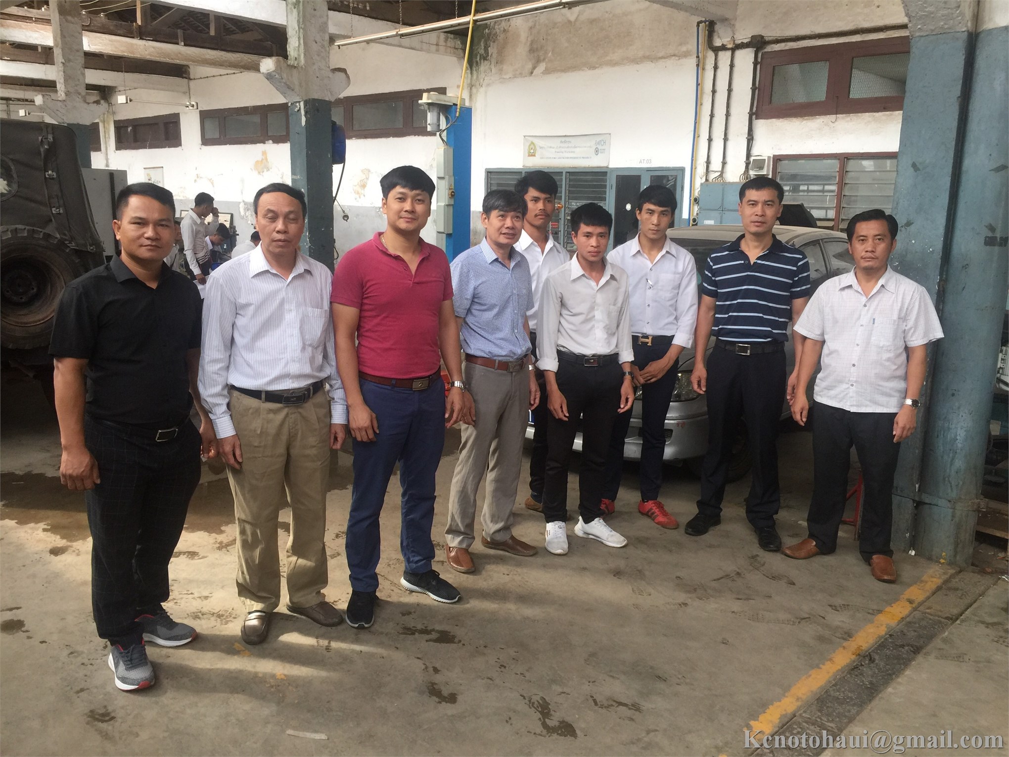 Thăm quan và làm việc với Khoa Công nghệ ô tô trường Cao đẳng kỹ thuật Pakpasac Cộng hòa dân chủ nhân dân Lào