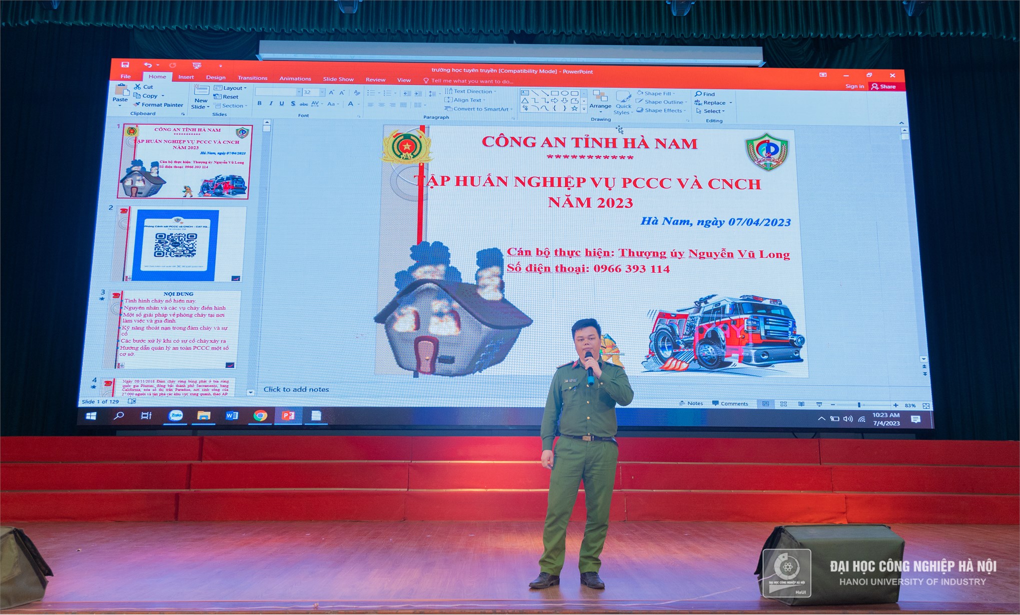 Sinh viên Khoa Công nghệ ô tô đạt giải ba cuộc thi về công tác phòng cháy chữa cháy và cứu hộ cứu nạn năm 2023