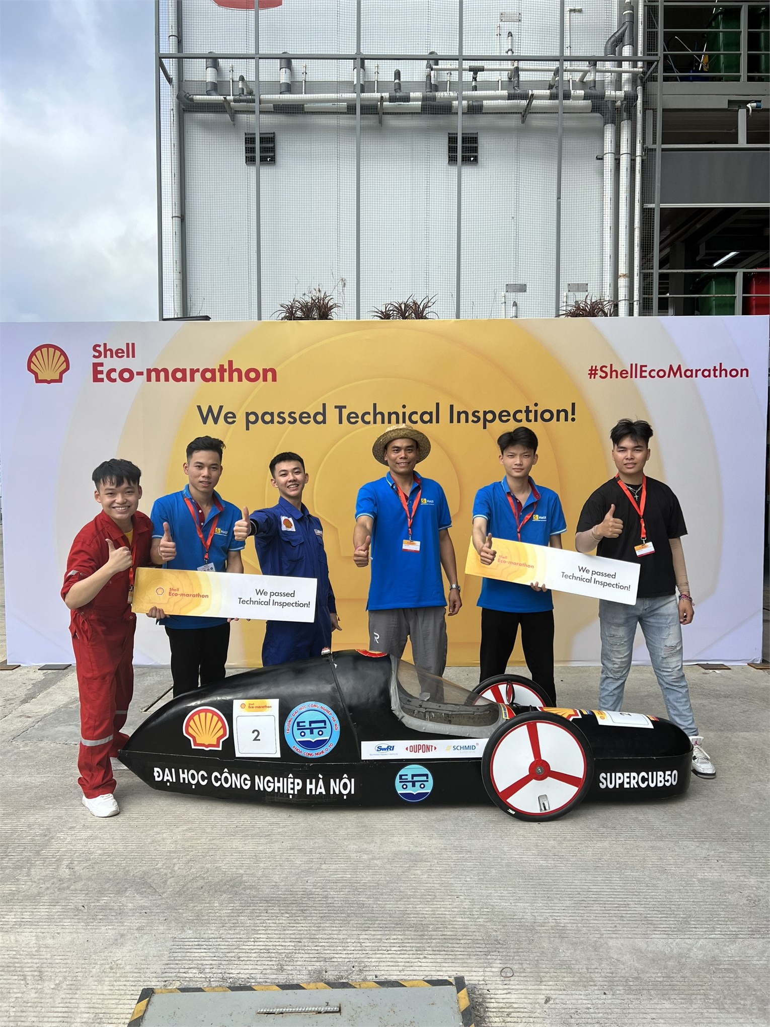 Đội tuyển HAUI AUTO đứng thứ 5 toàn đoàn tại giải thi đấu Shell Eco Marathong 2023 tại Indonexia