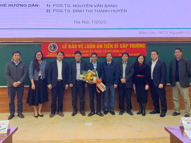 Đồng chí Nguyễn Xuân Tuấn – Giảng viên Khoa Công nghệ ô tô trường Đại học Công nghiệp Hà Nội bảo vệ thành công luận án Tiến sỹ